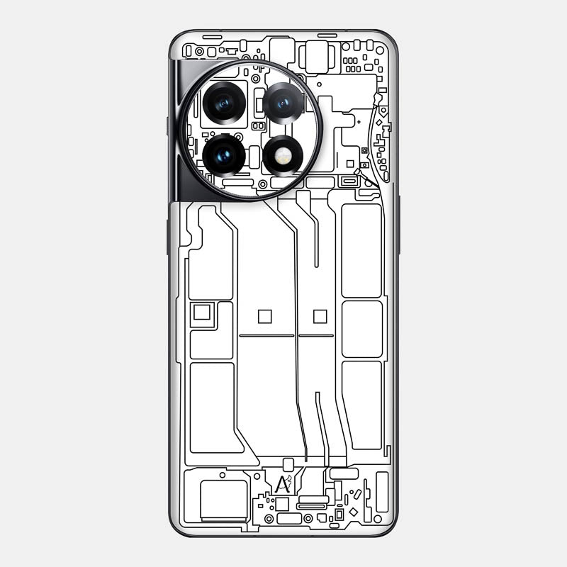 Teardown White Glass Back