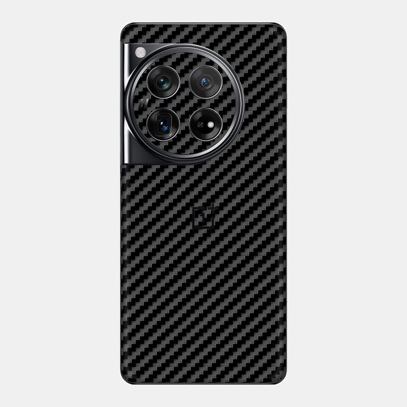 Glass Back Carbon Fibre Black