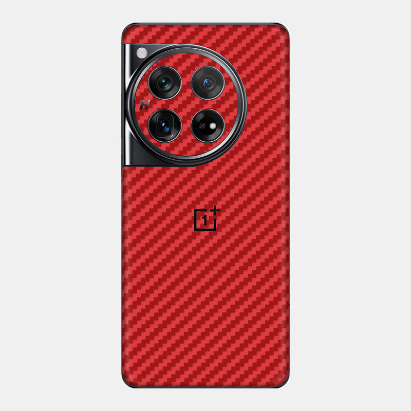 Glass Back Carbon Fibre Red