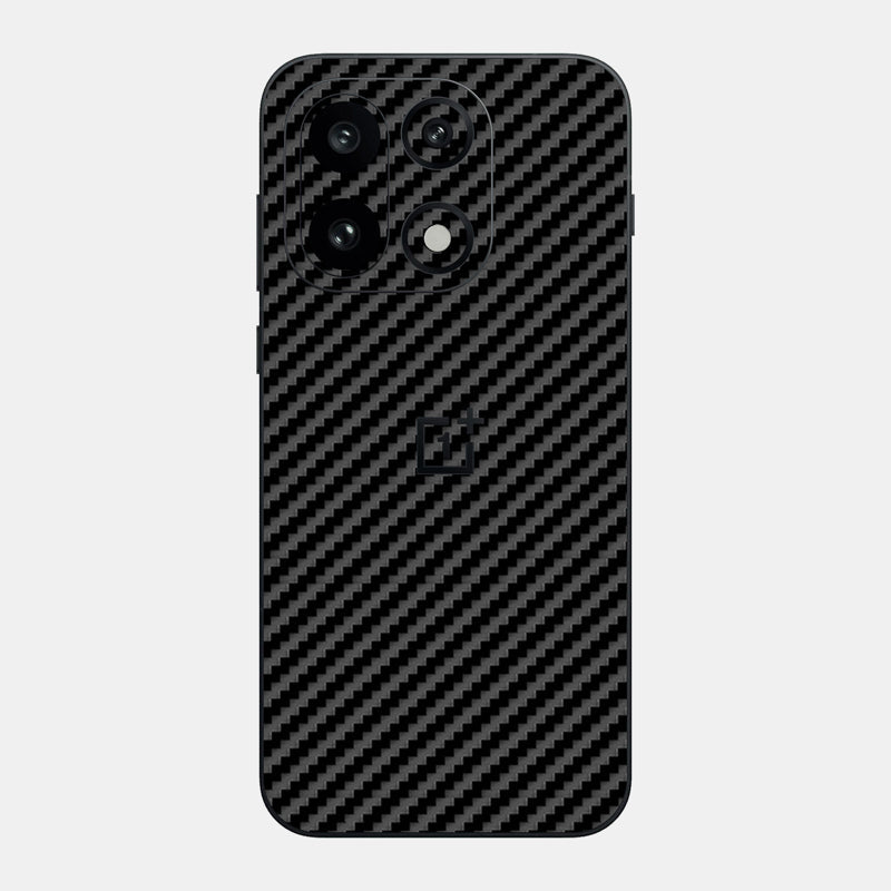 Glass Back Carbon Fibre Black