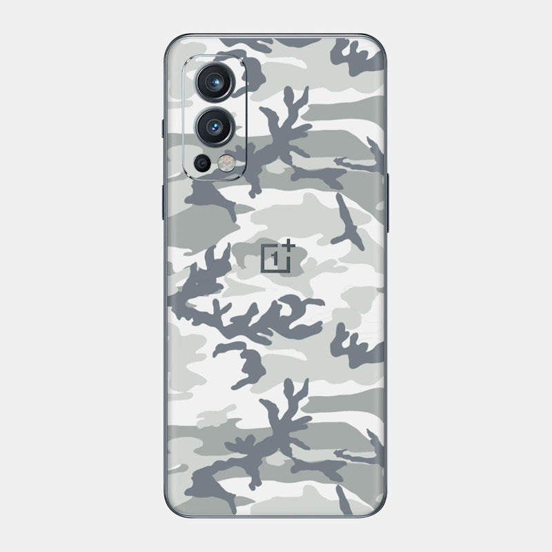 Snow Camo Glass Back