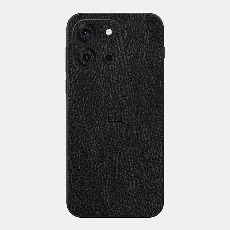 Black Leather Glass Back