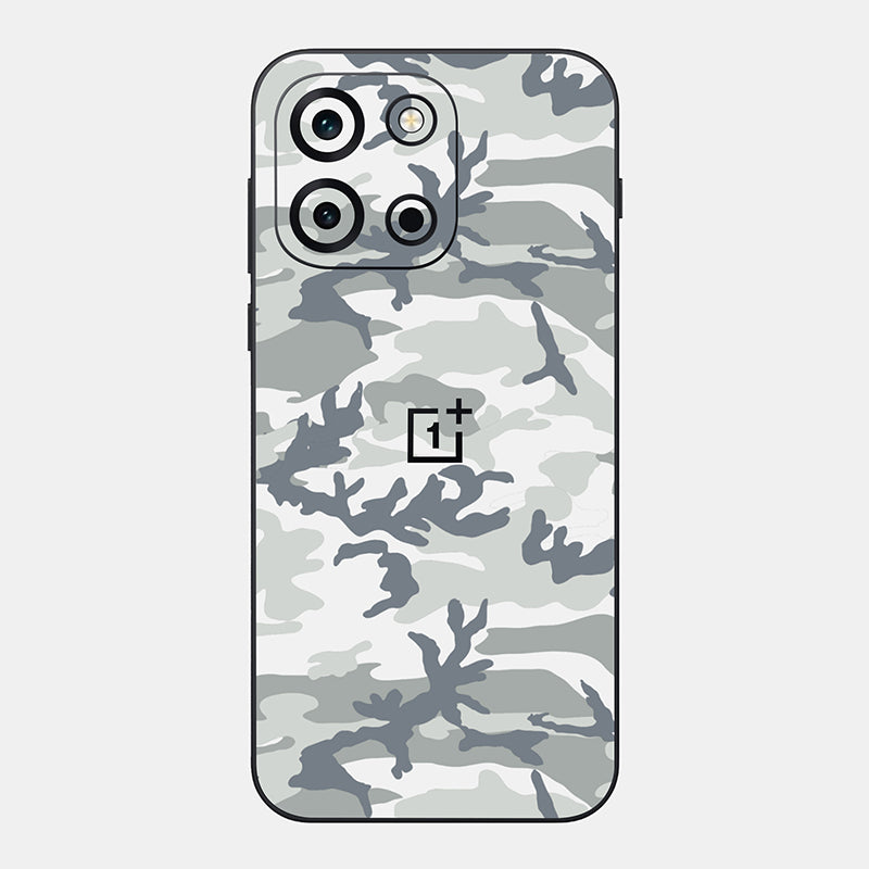 Snow Camo Glass Back