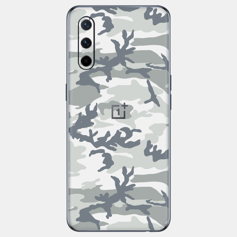 Snow Camo Glass Back