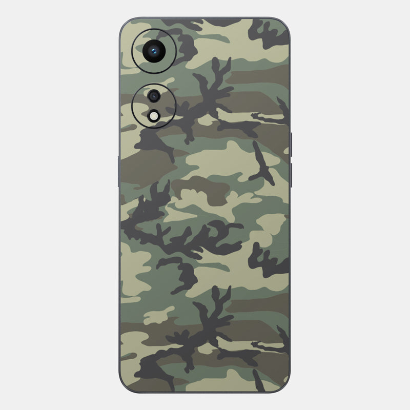 Forest Camo Glass Back