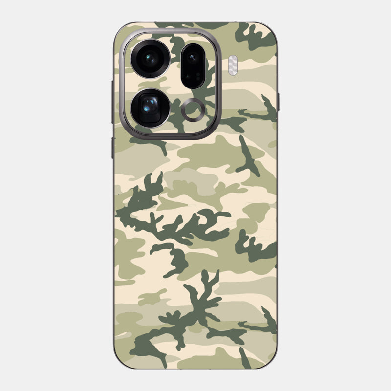Military Camo Glass Back