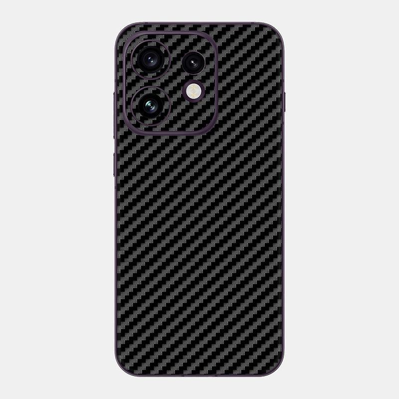 Carbon Fibre Black Glass Back