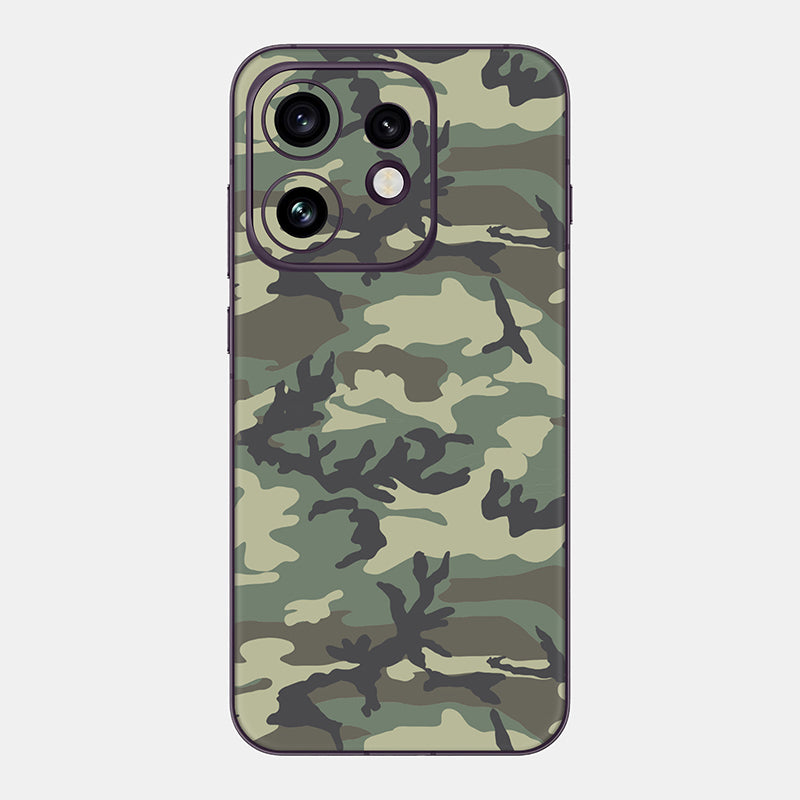 Forest Camo Glass Back