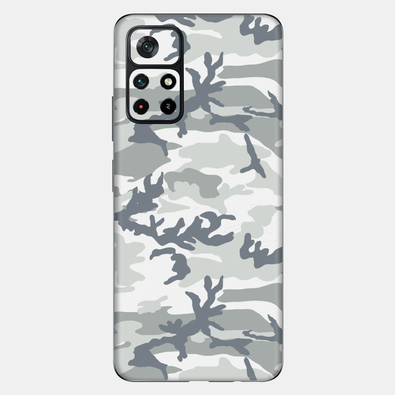 Snow Camo Glass Back
