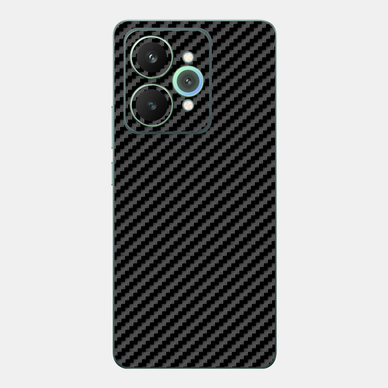 Carbon Fibre Black Glass Back