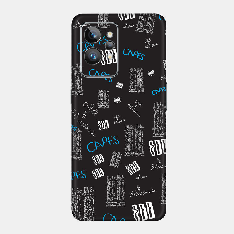 Black Scribble Full Back