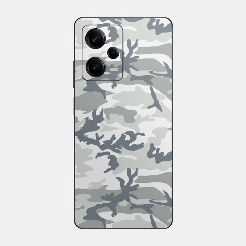 Snow Camo Glass Back