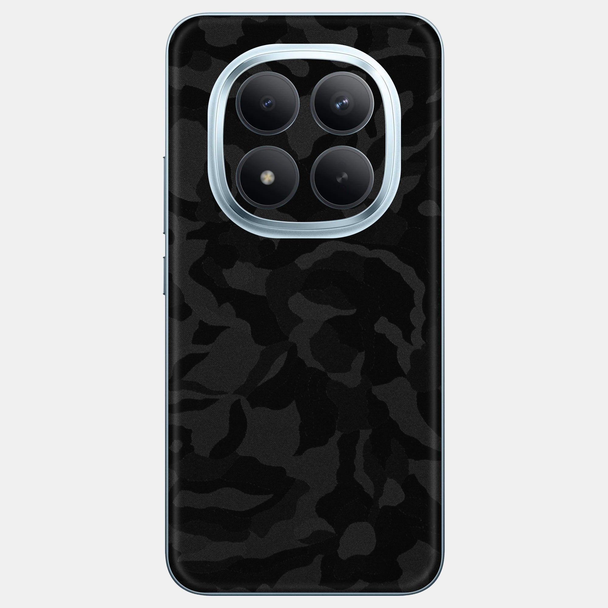 Black Camo Glass Back