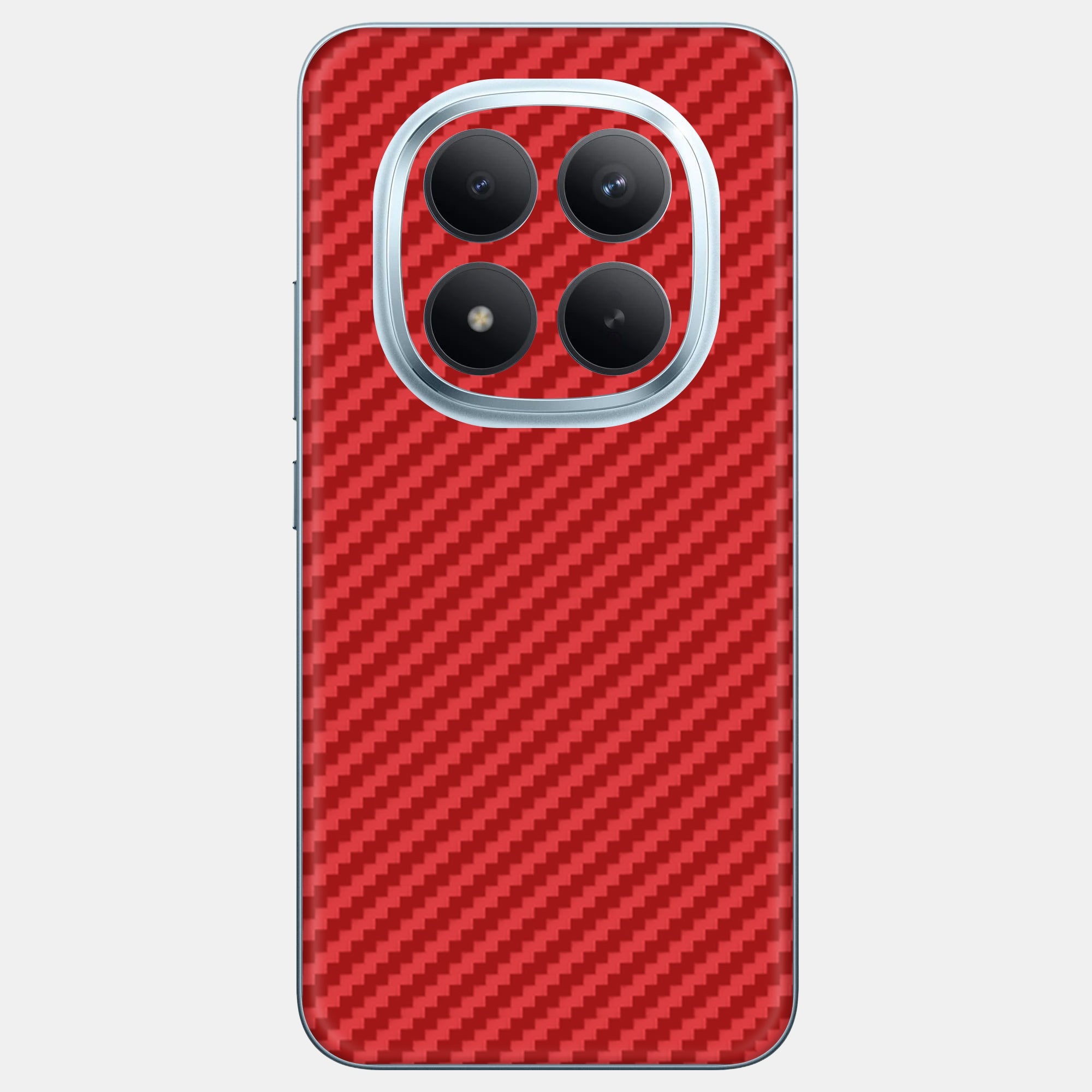 Carbon Fibre Red Glass Back