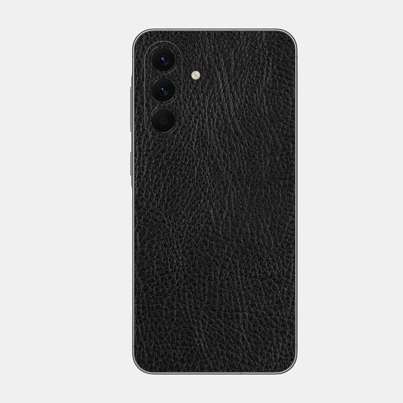 Black Leather Glass Back