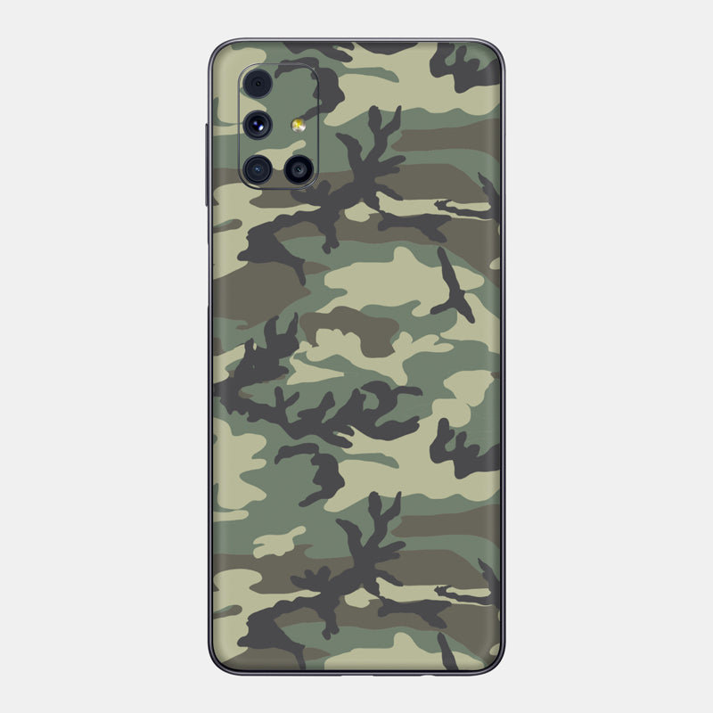 Forest Camo Glass Back