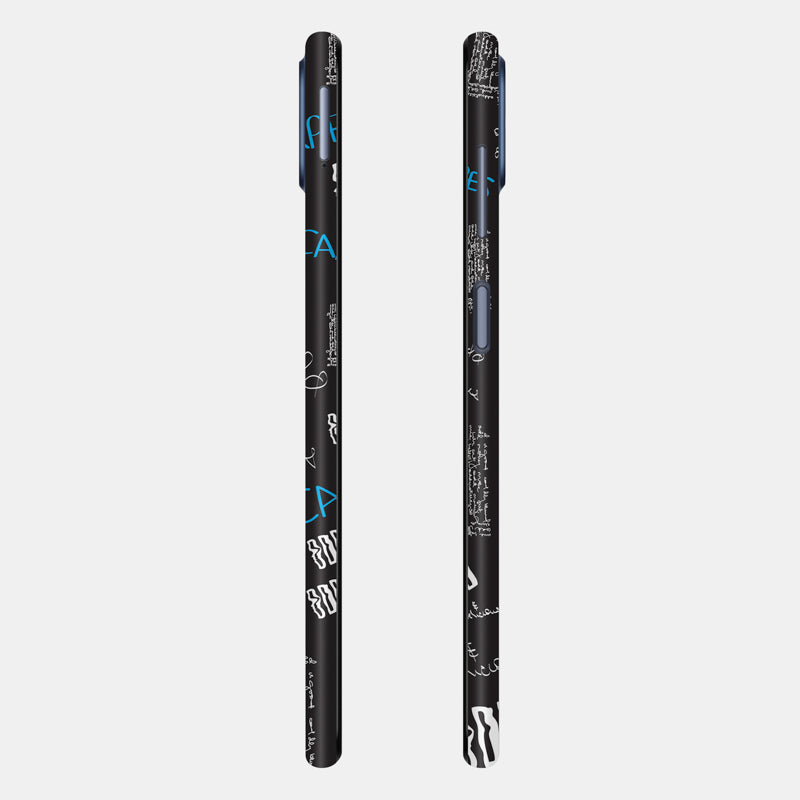 Black Scribble Full Back