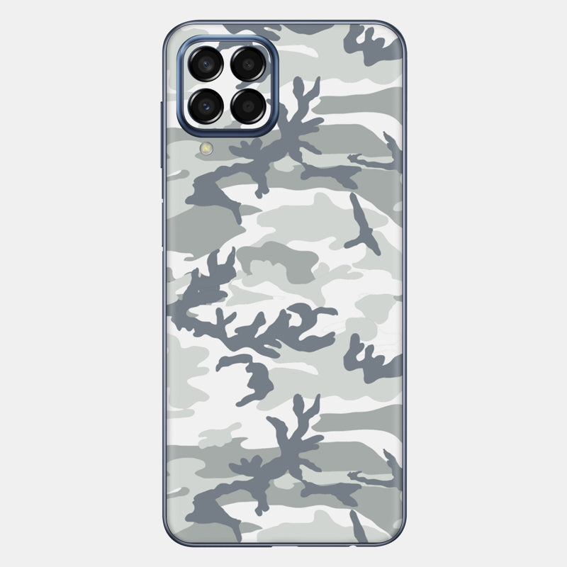 Snow Camo Glass Back