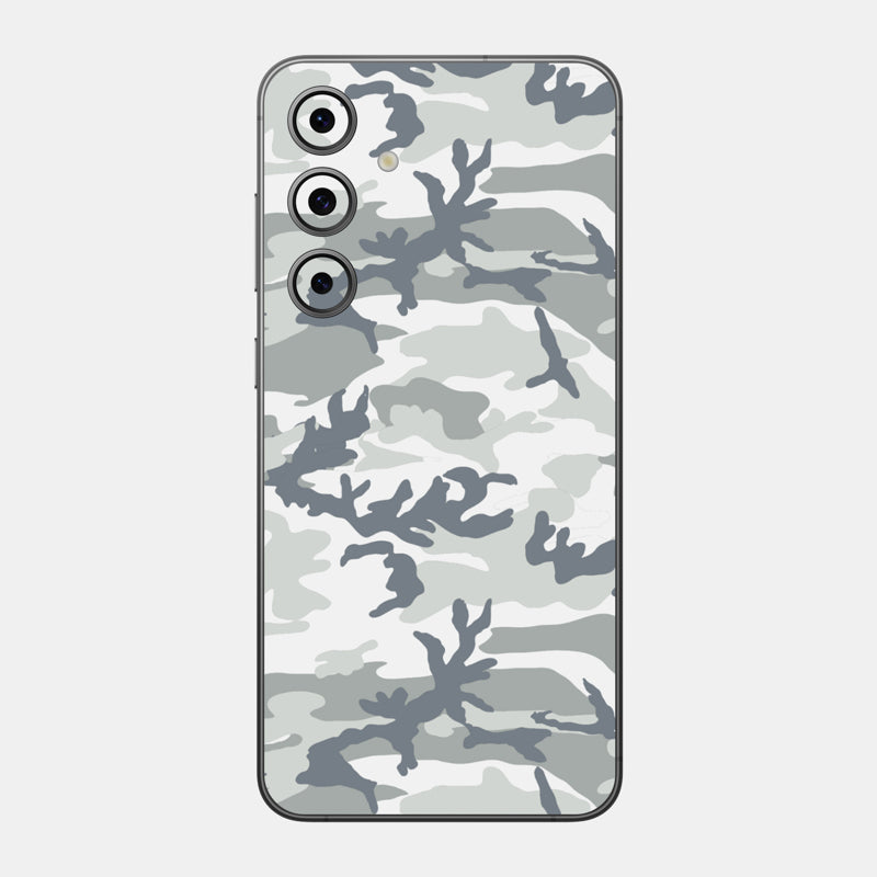 Snow Camo Glass Back