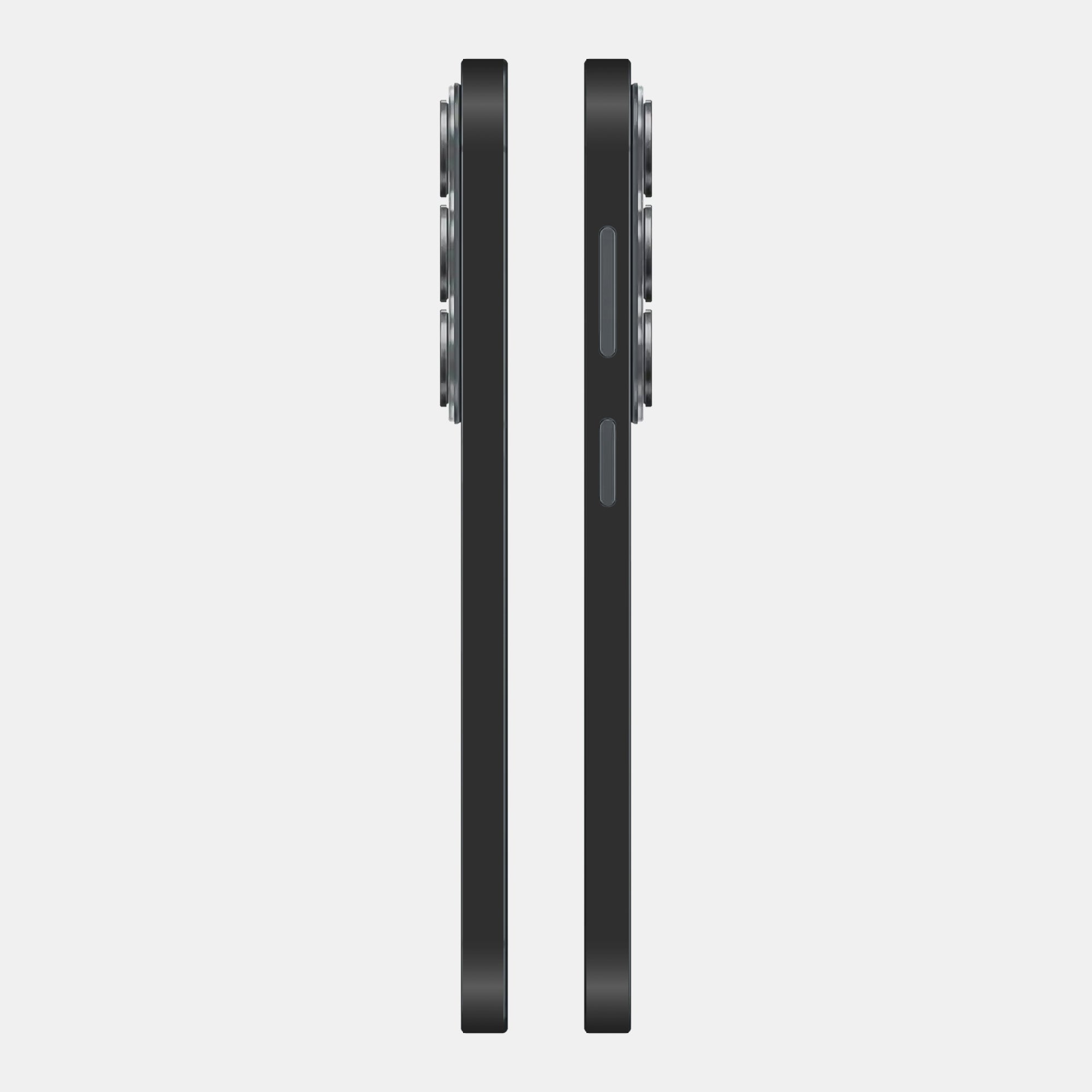Matte Black Glass Back