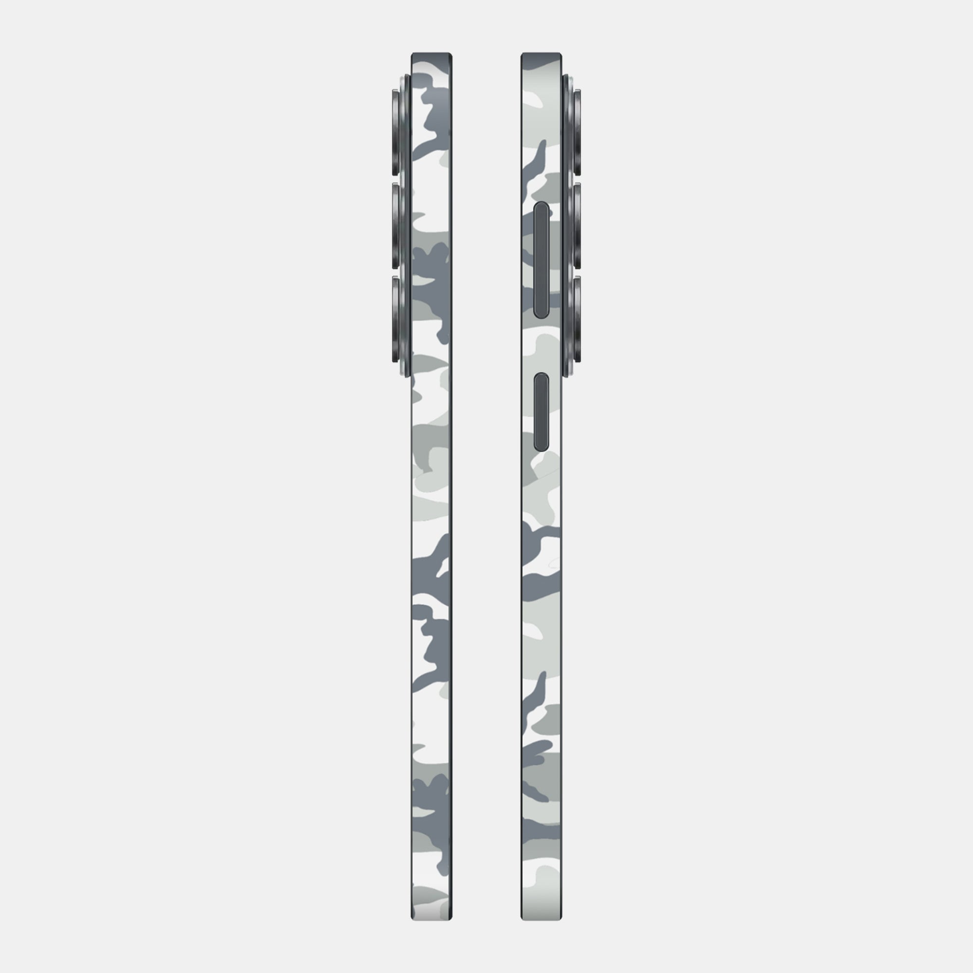 Snow Camo Glass Back
