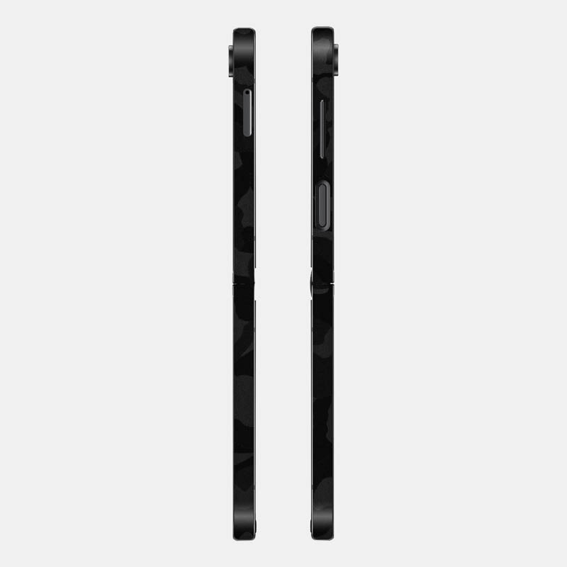 Black Camo Glass Back