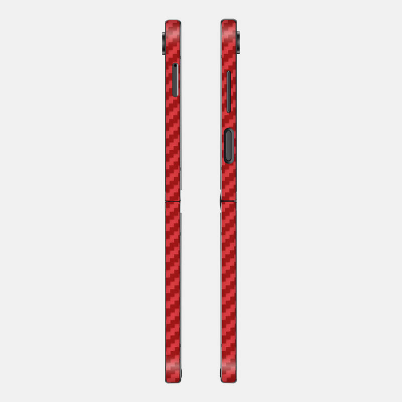 Carbon Fibre Red Glass Back