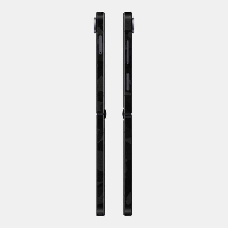 Black Camo Glass Back
