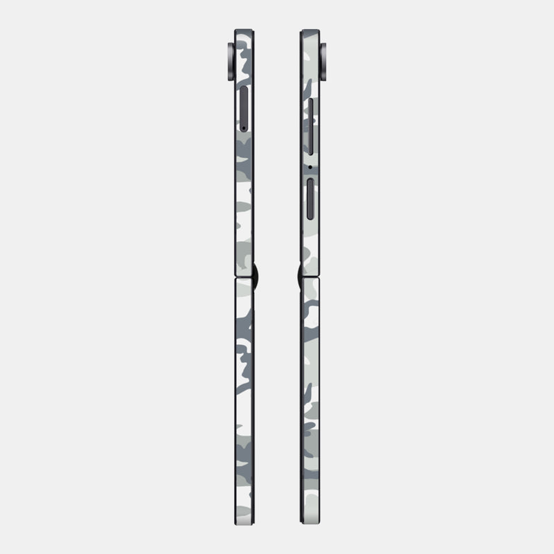 Snow Camo Glass Back