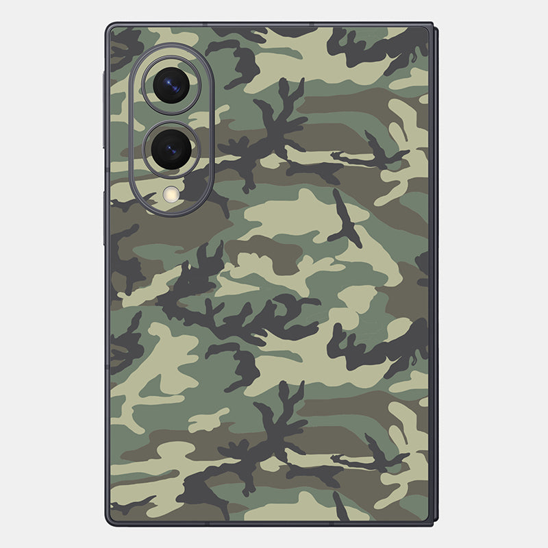Forest Camo Glass Back
