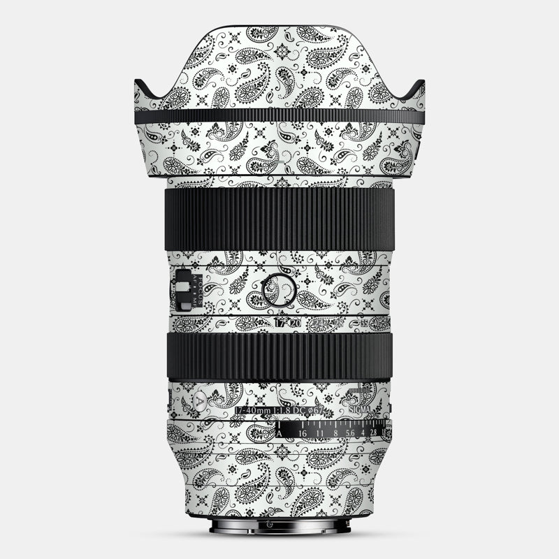 White Paisley Full Body