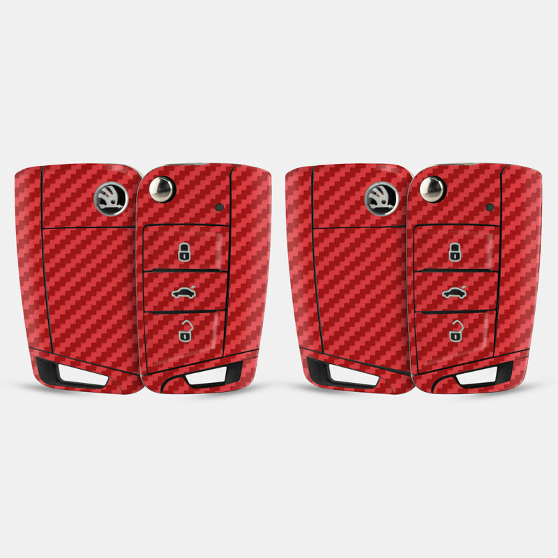 Carbon Fibre Red Key-1 + Key-2