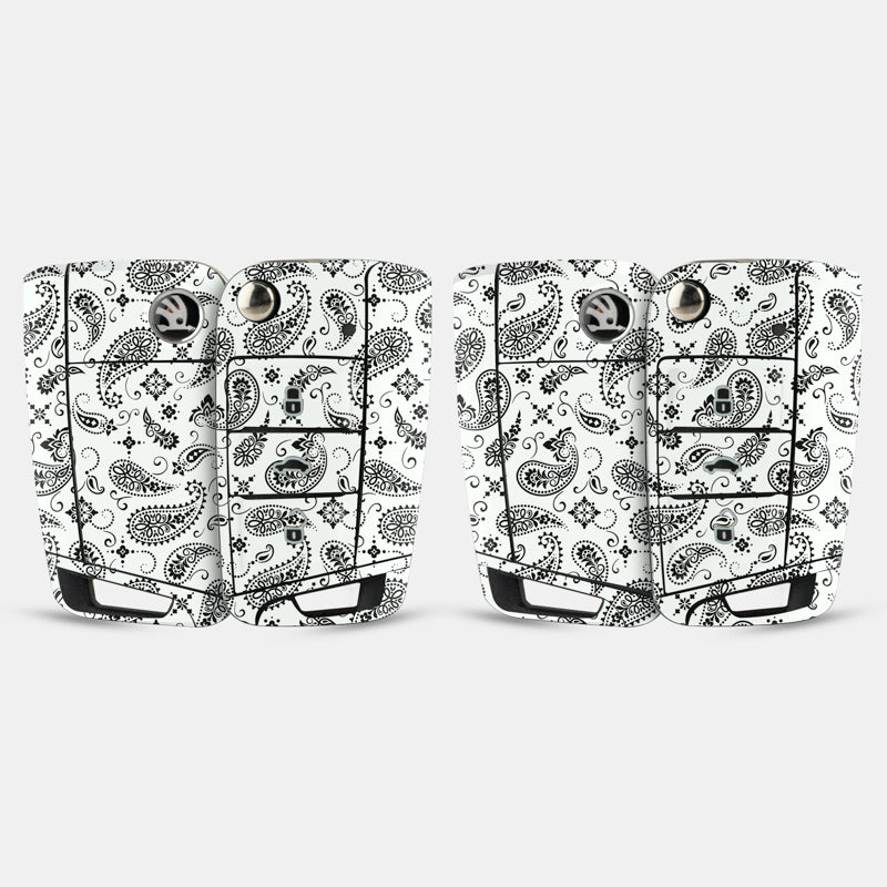 White Paisley Key-1 + Key-2