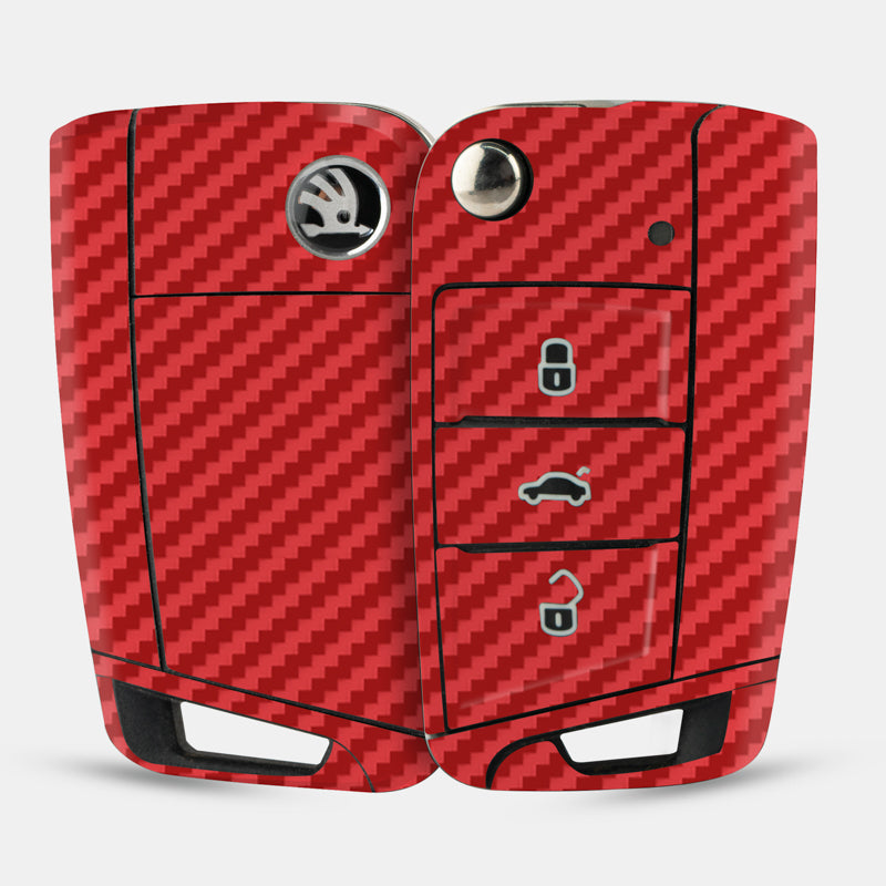 Carbon Fibre Red Key-1