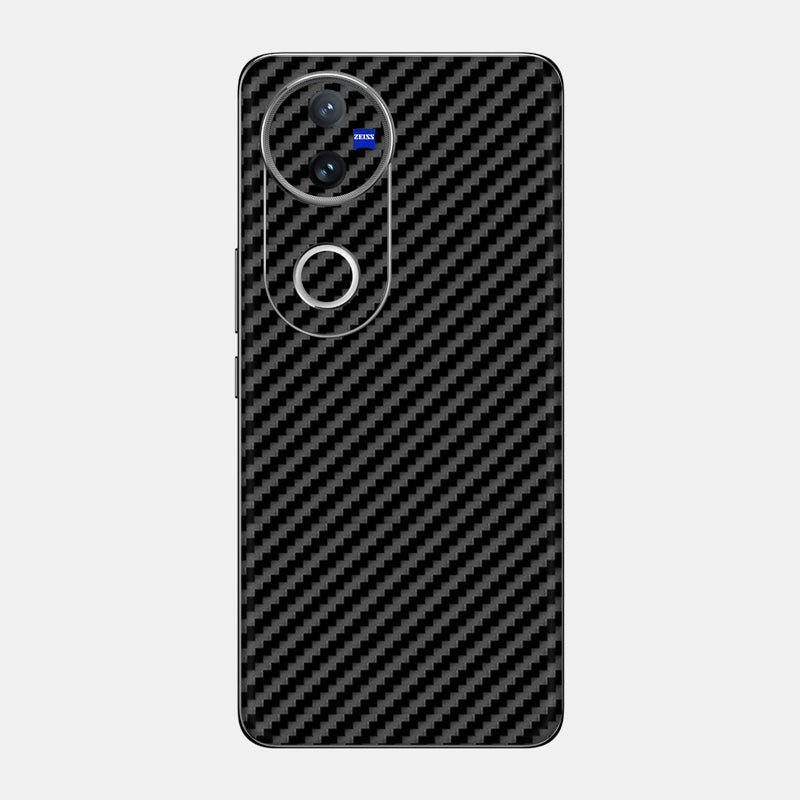 Carbon Fibre Black Glass Back