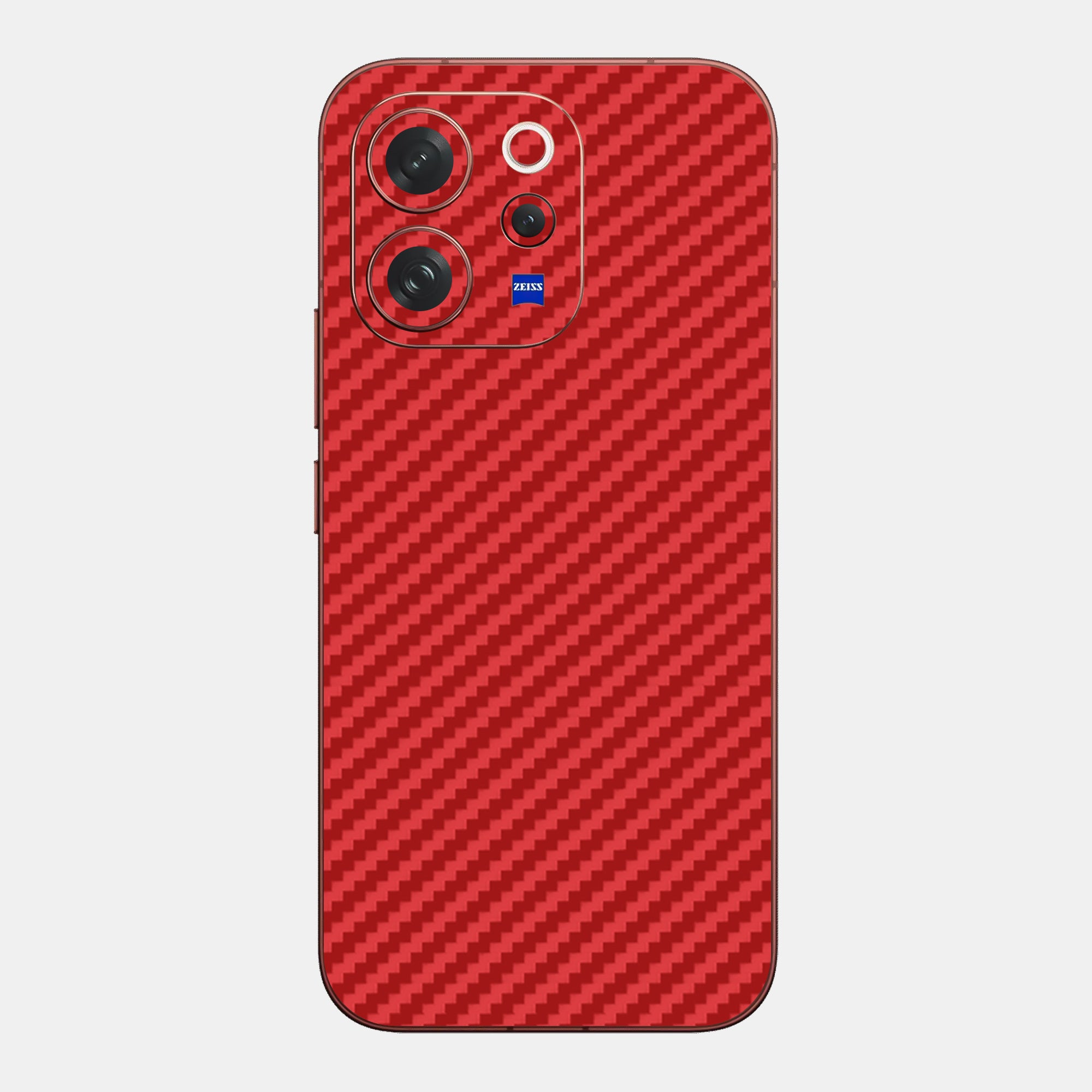 Carbon Fibre Red Glass Back