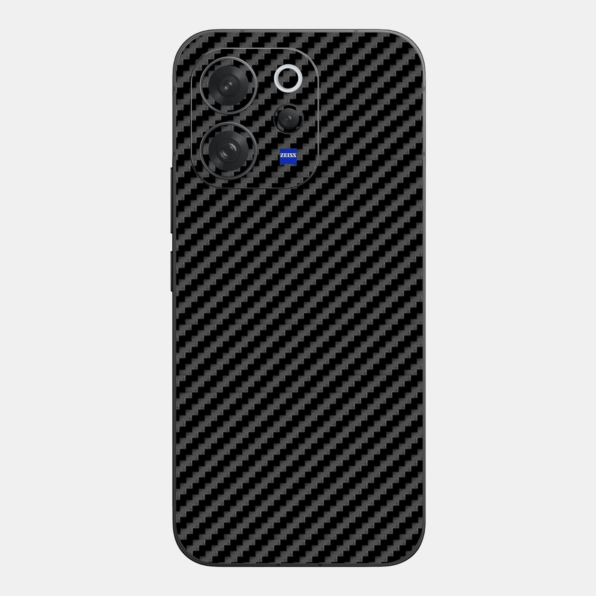 Carbon Fibre Black Glass Back