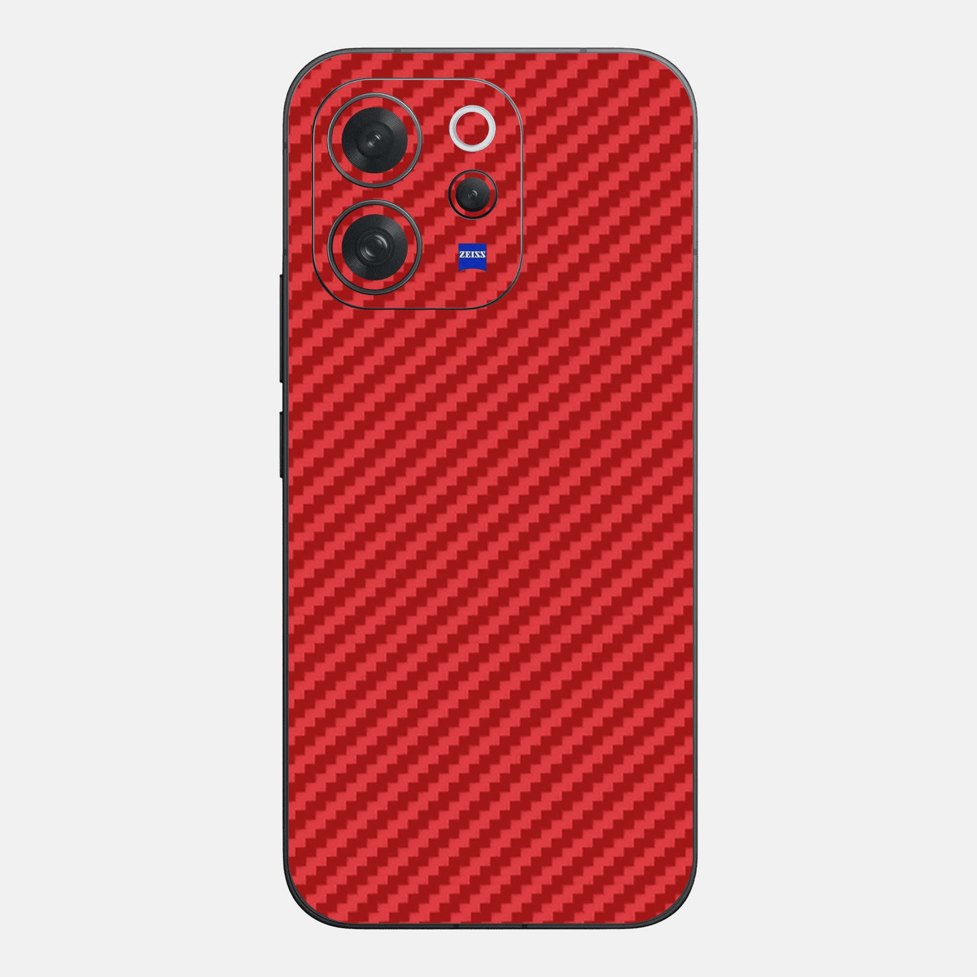 Carbon Fibre Red Glass Back