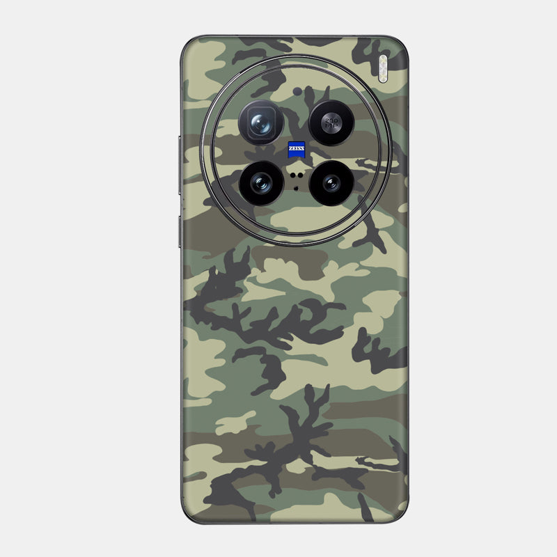 Forest Camo Glass Back