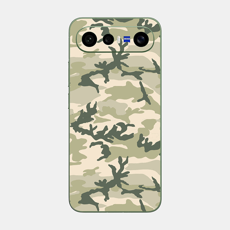 Military Camo Glass Back