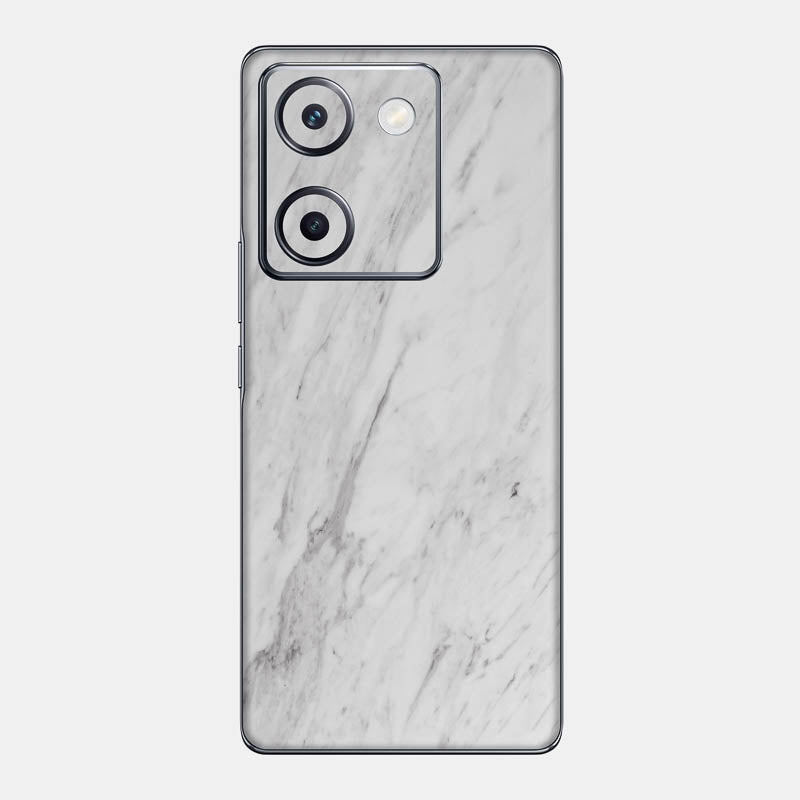 White Marble Glass Back