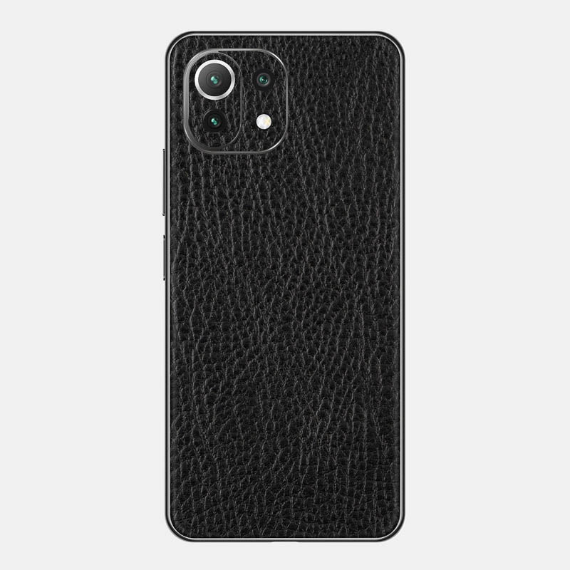 Black Leather Glass Back