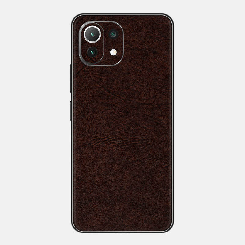 Brown Leather Glass Back