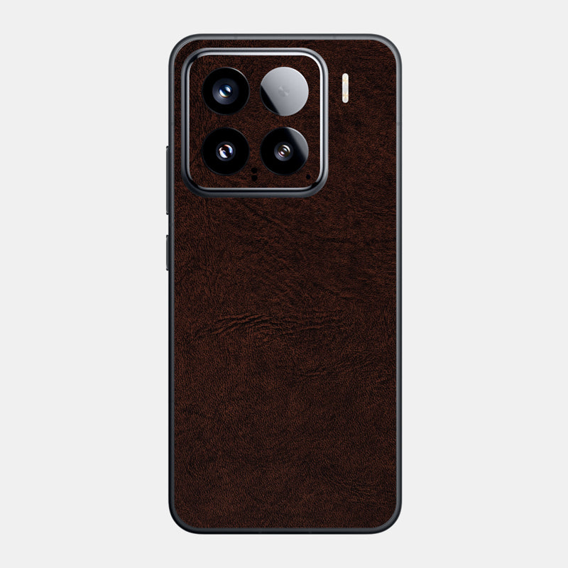 Brown Leather Glass Back