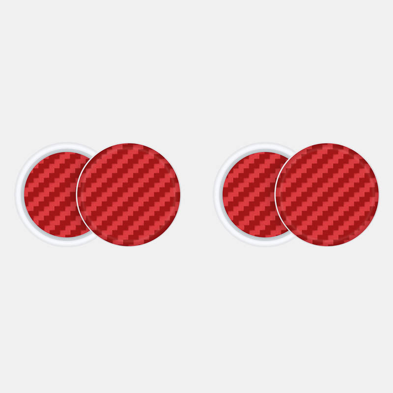 Carbon Fibre Red Pack of 2