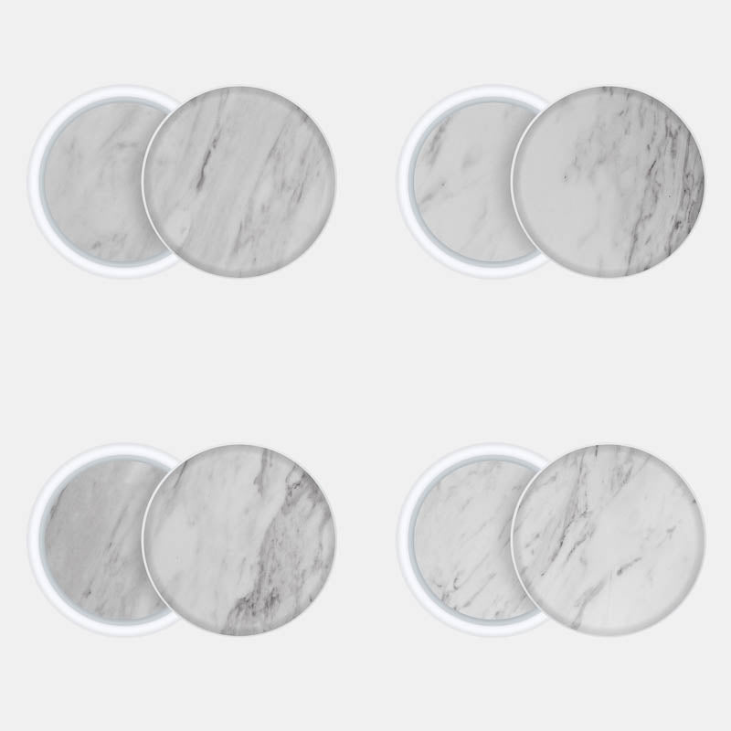White Marble Pack of 4