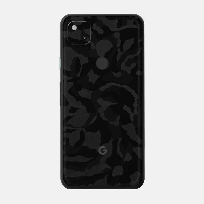 Black Camo Glass Back