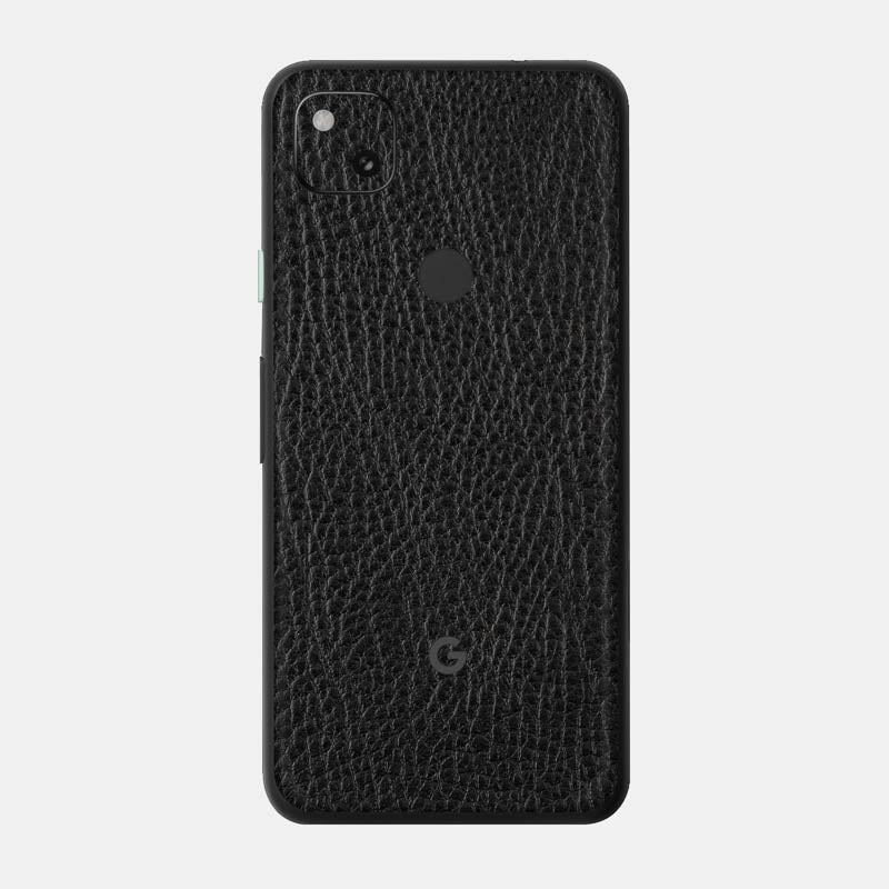 Black Leather Glass Back