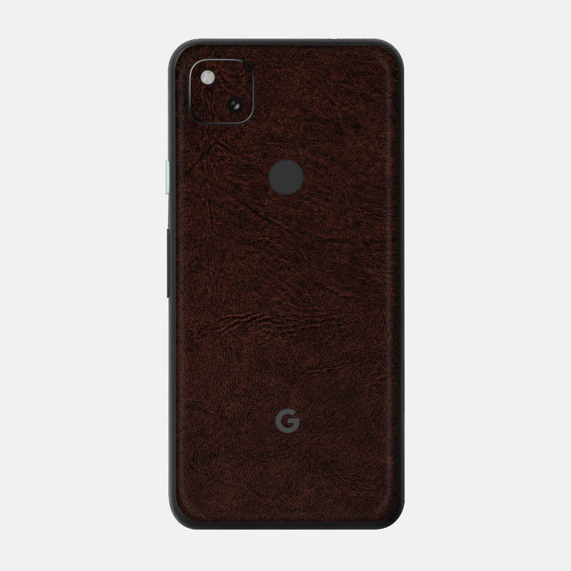 Brown Leather Glass Back