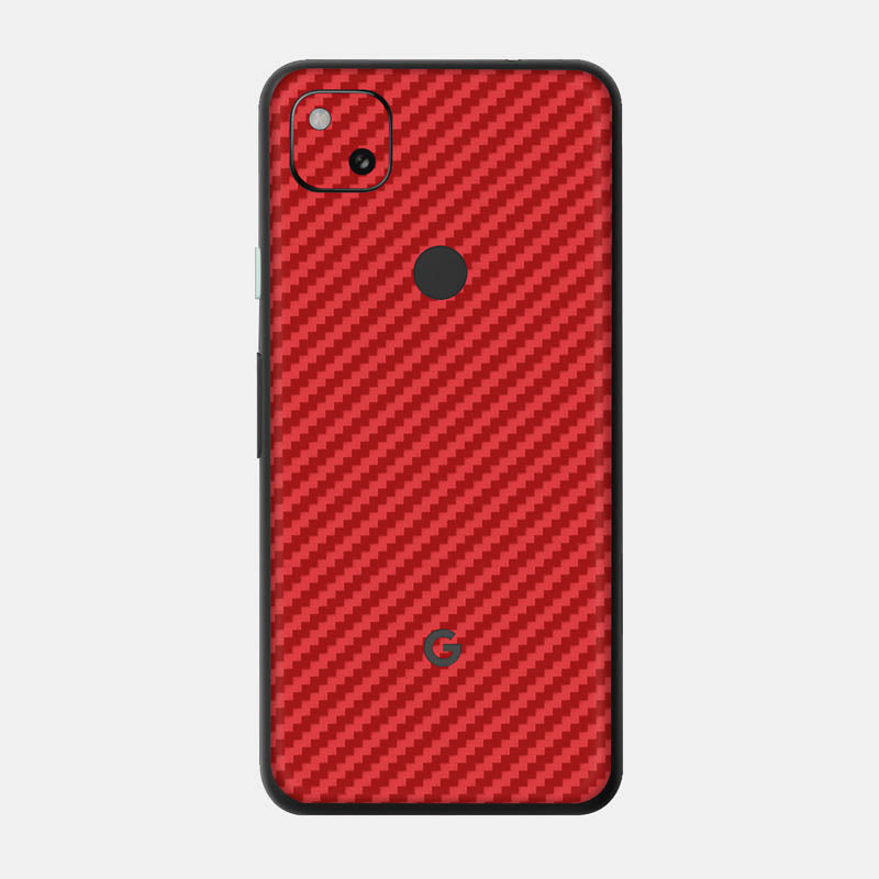 Carbon Fibre Red Glass Back